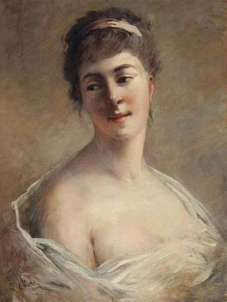 Charles Joshua Chaplin - Ritratto di giovane donna